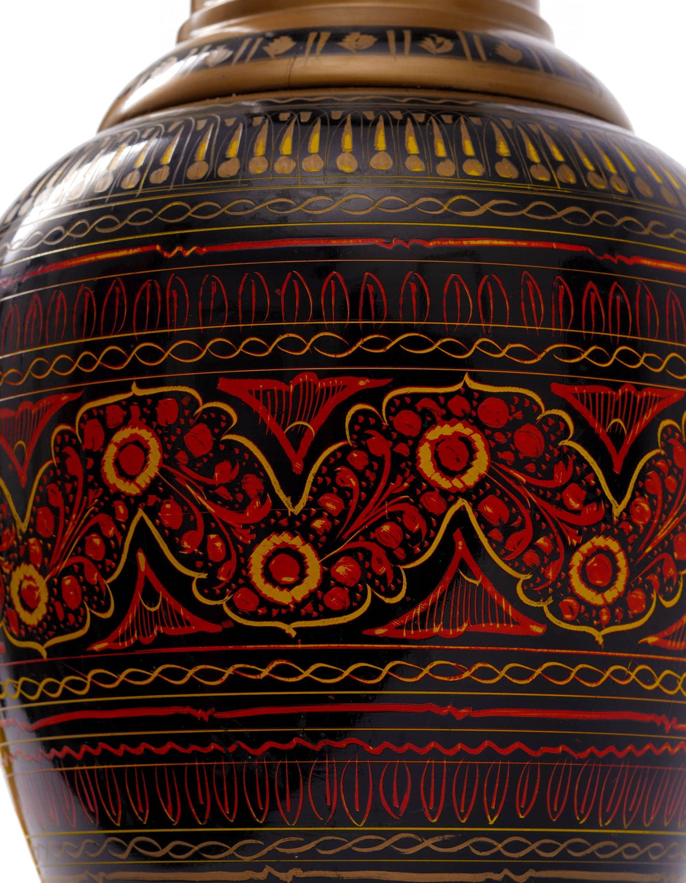 Anguri Bagh Handmade Lacquer Vase – Artisan Home Décor Gift