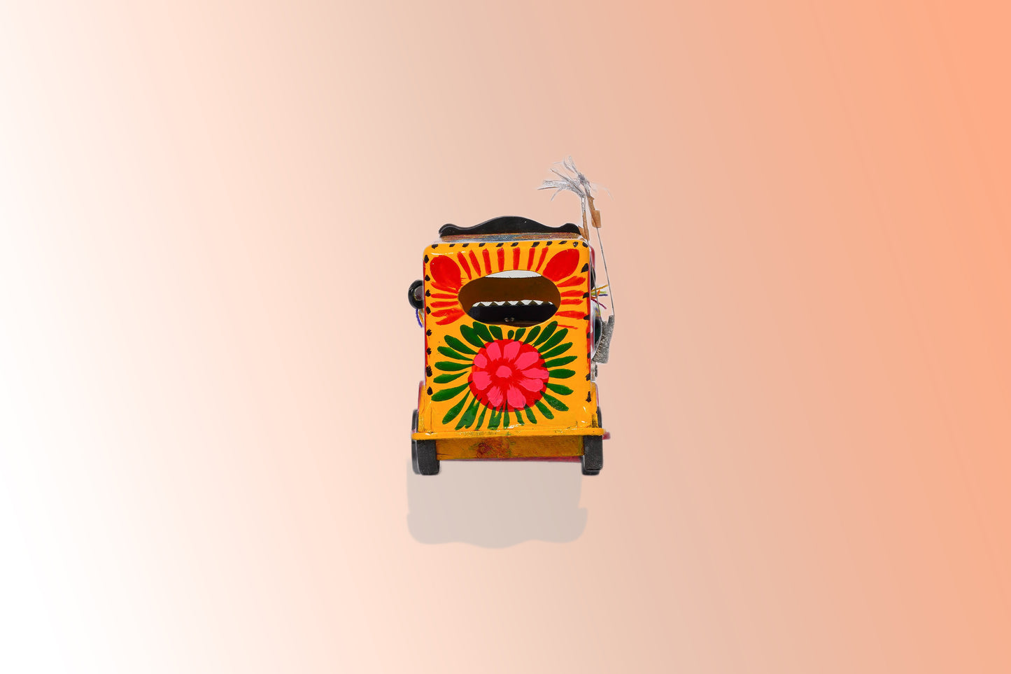 Yellow Hand made decorative Rickshaw