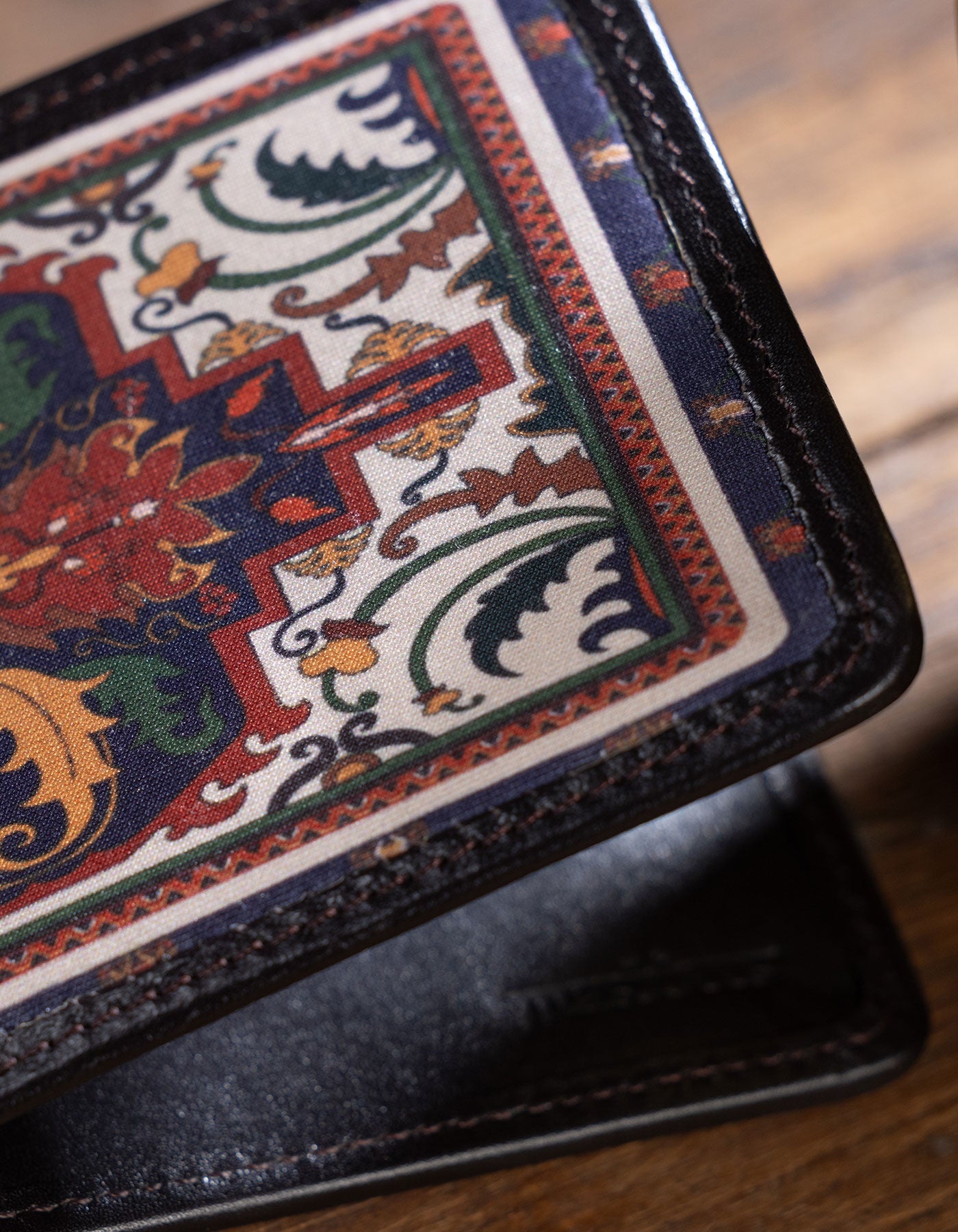 Oriental Wallet – Artwork Exterior & Leather Interior