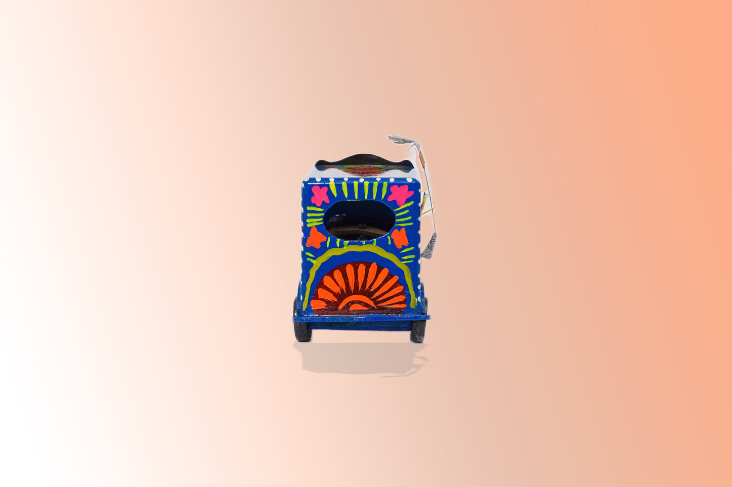Blue Hand made decorative Rickshaw