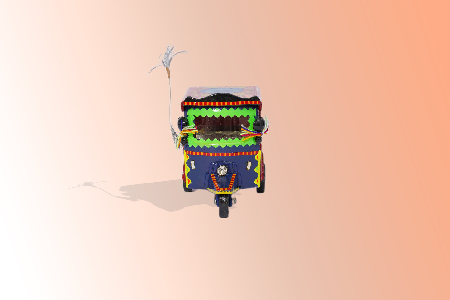 Yellow Hand made decorative Rickshaw