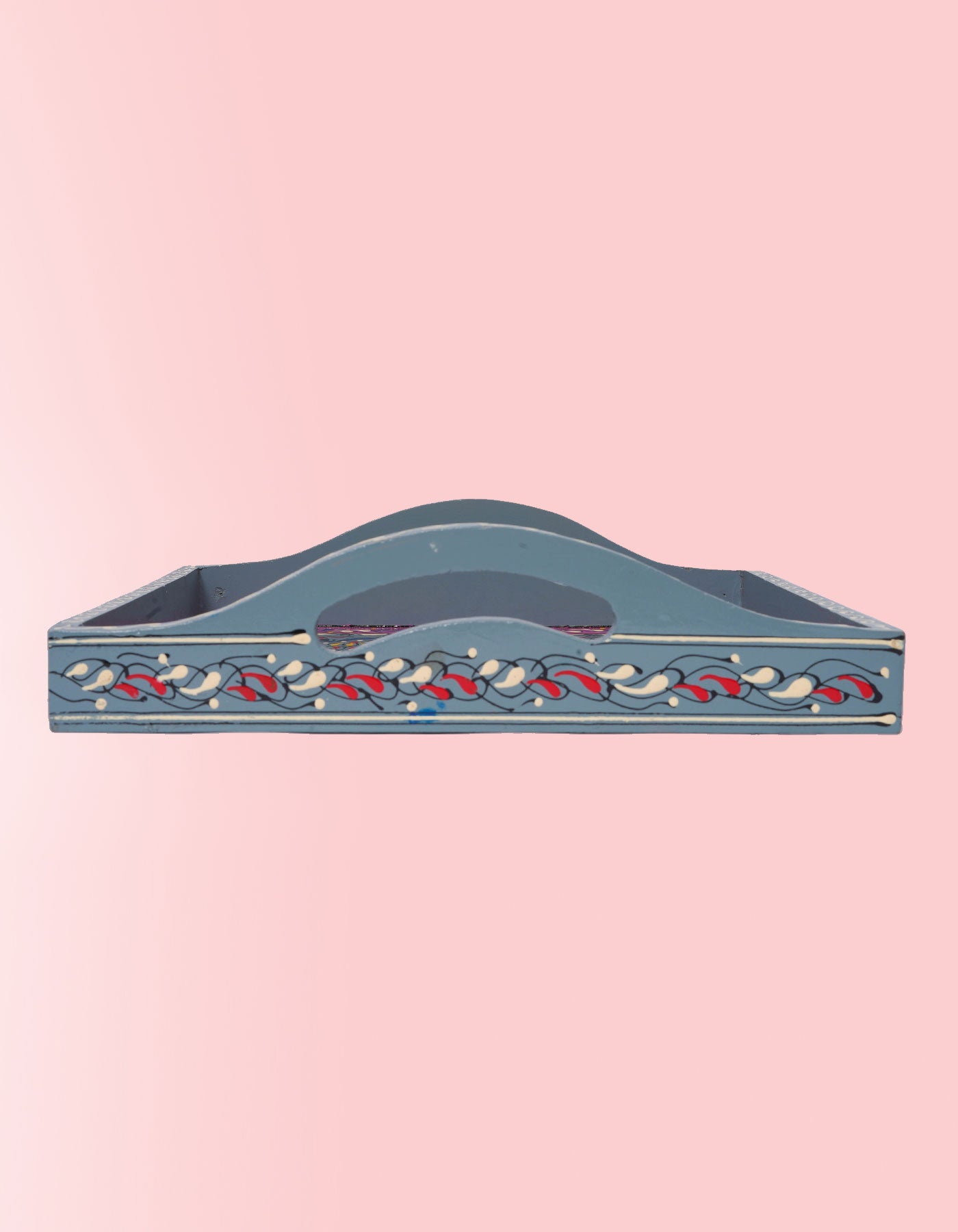 Masti Box Handcrafted Grey Square Tray – Artisan Serving & Home Décor Tray