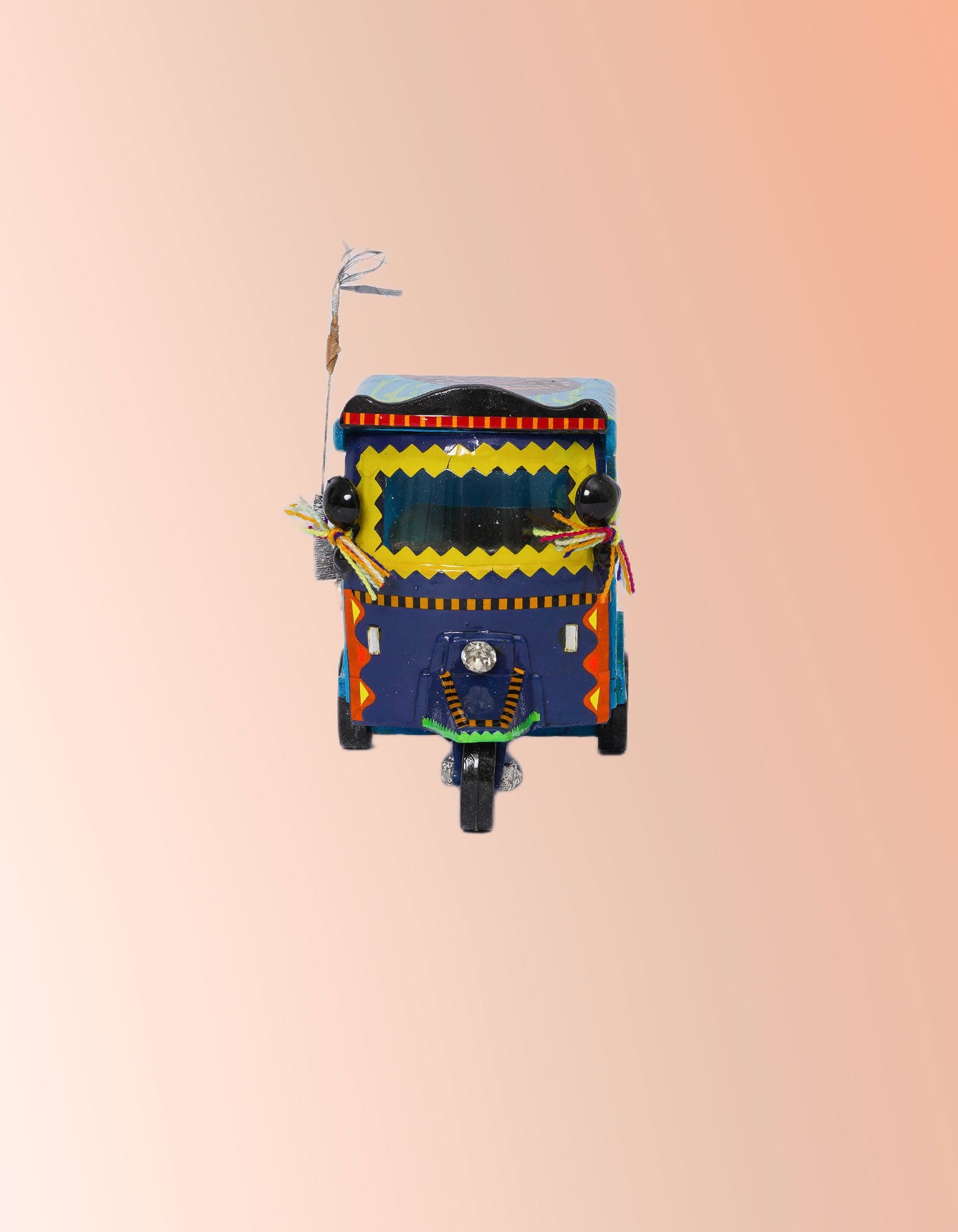 Filmy Rickshaw – Handmade Red Decorative Rickshaw Figurine | Masttees