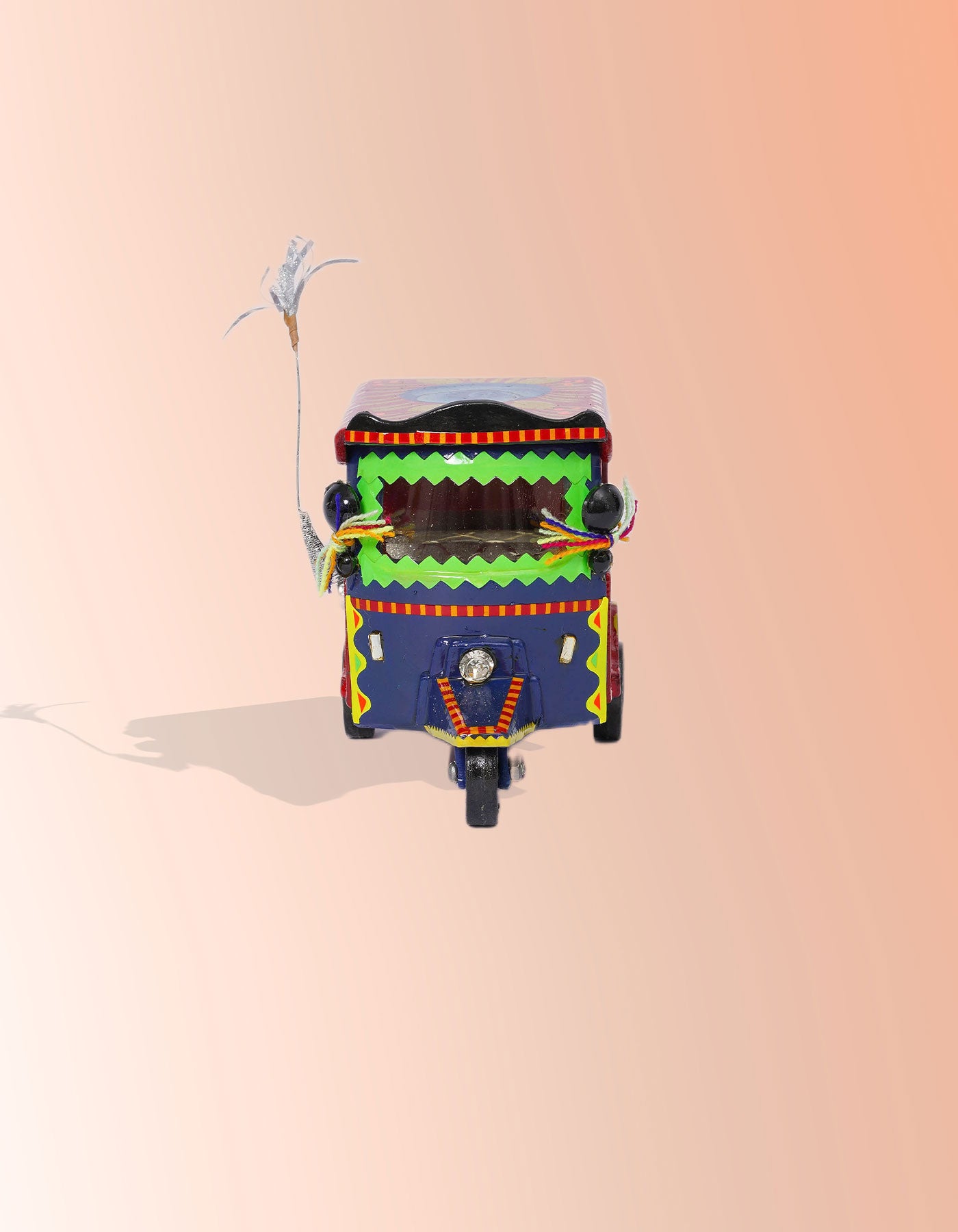 Rangela Rickshaw – Handmade Yellow Decorative Rickshaw Figurine | Masttees