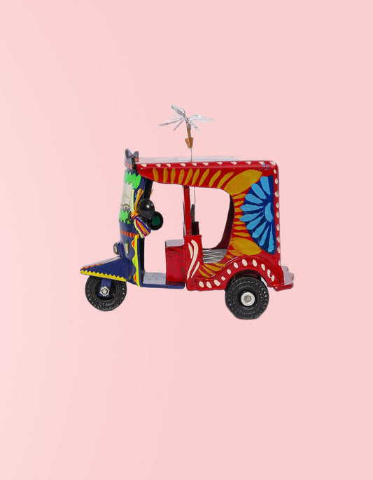 Roshan Rickshaw – Handmade Decorative Rickshaw Figurine with Filmy Desi Design | Masttees