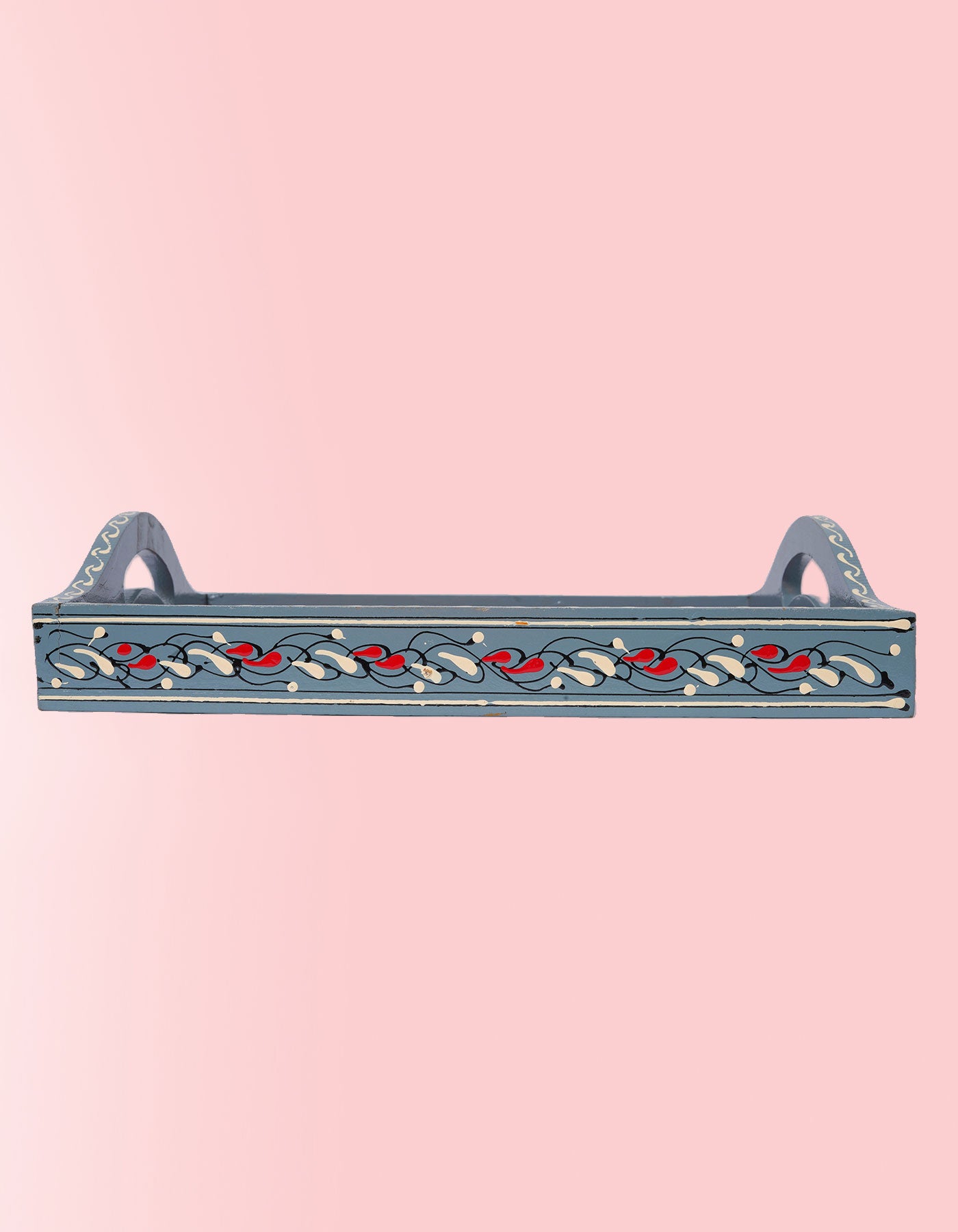 Masti Box Handcrafted Grey Square Tray – Artisan Serving & Home Décor Tray