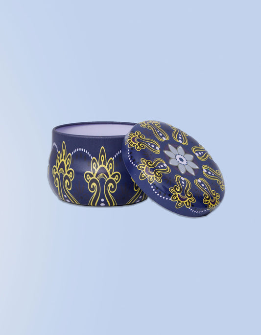 Iris Mini Portable Tin – Compact Navy Truck Art Printed Storage Tin | Masttees
