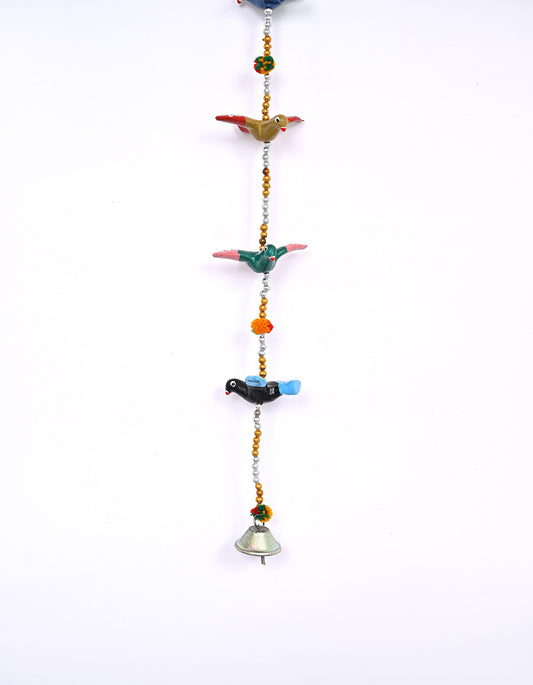 Khaas Kabootar Wind Chimes – Traditional Rickshaw & Bird Motif Hanging Decoration | Masttees