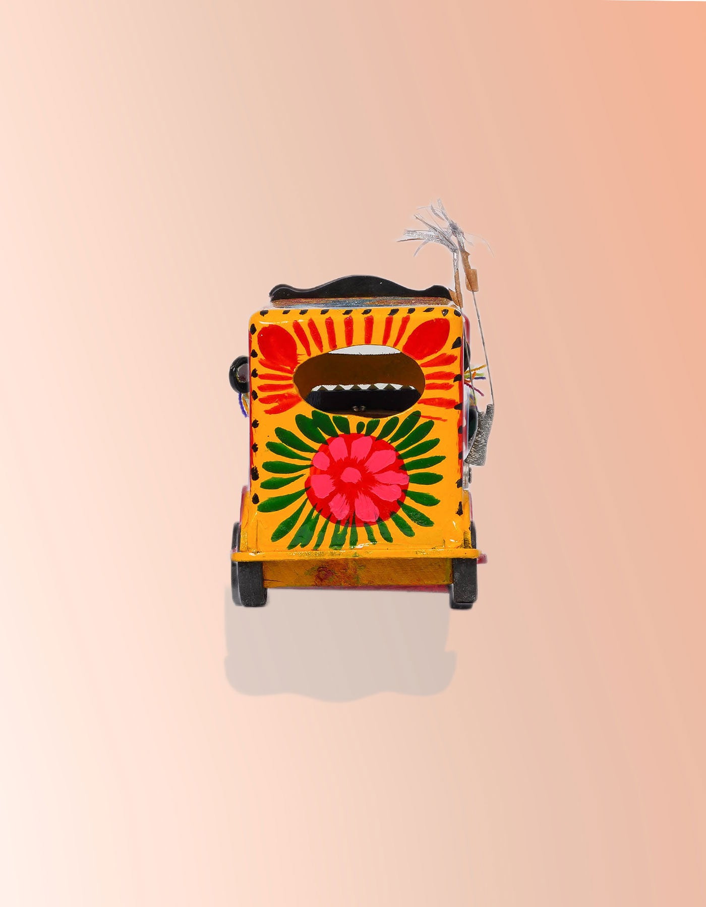 Rangela Rickshaw – Handmade Yellow Decorative Rickshaw Figurine | Masttees