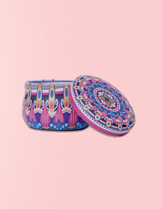 Rose Mini Portable Tin – Compact Travel Tin for Mints, Pills & Small Accessories