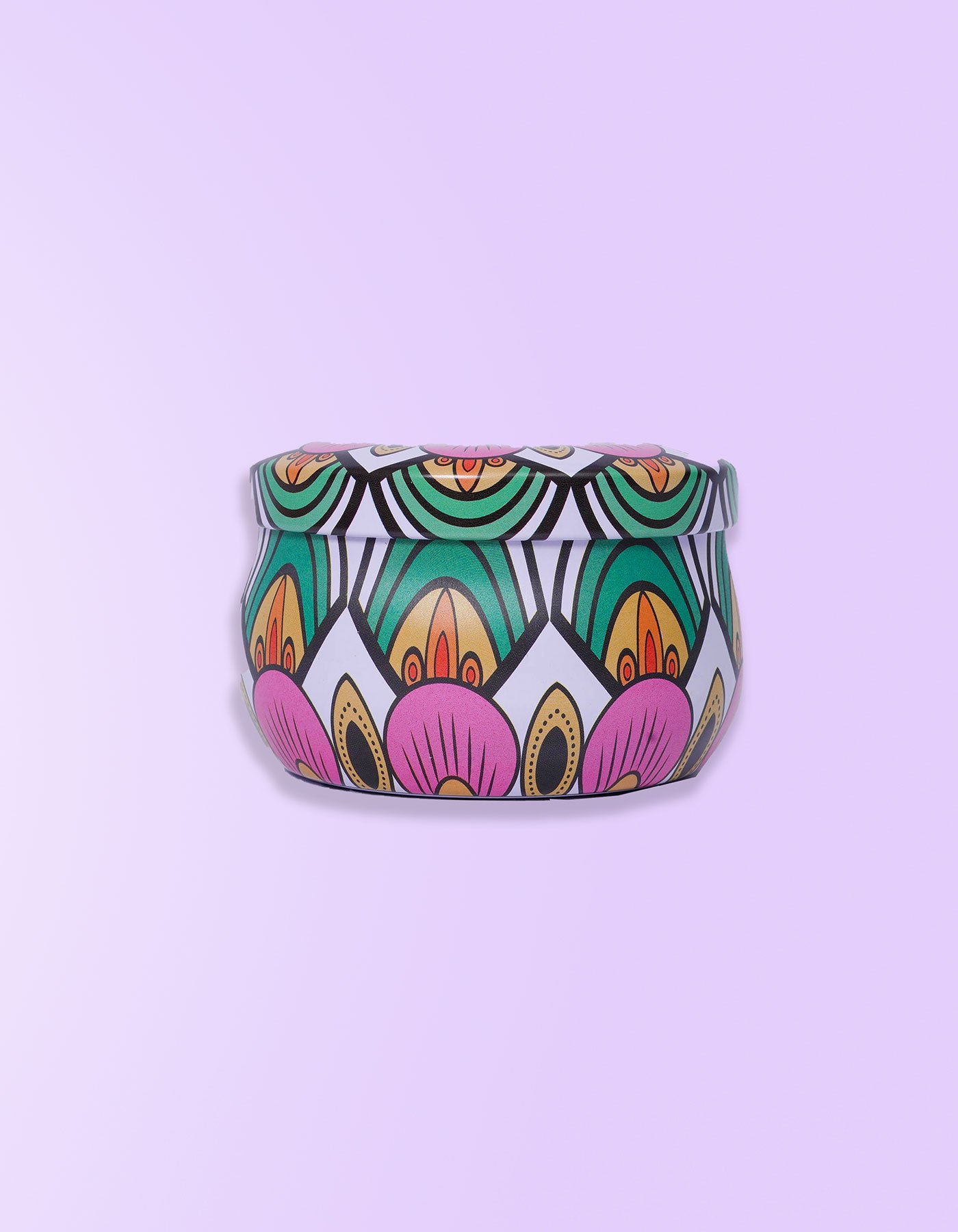 Daisy Mini Portable Tin – Compact Green Floral Printed Storage Tin | Masttees