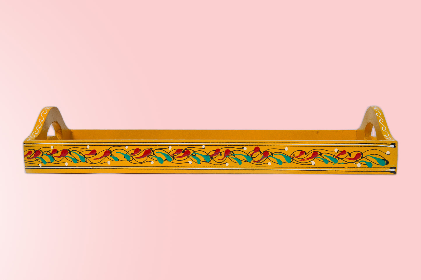 Artisinal Rectangular Yellow Tray