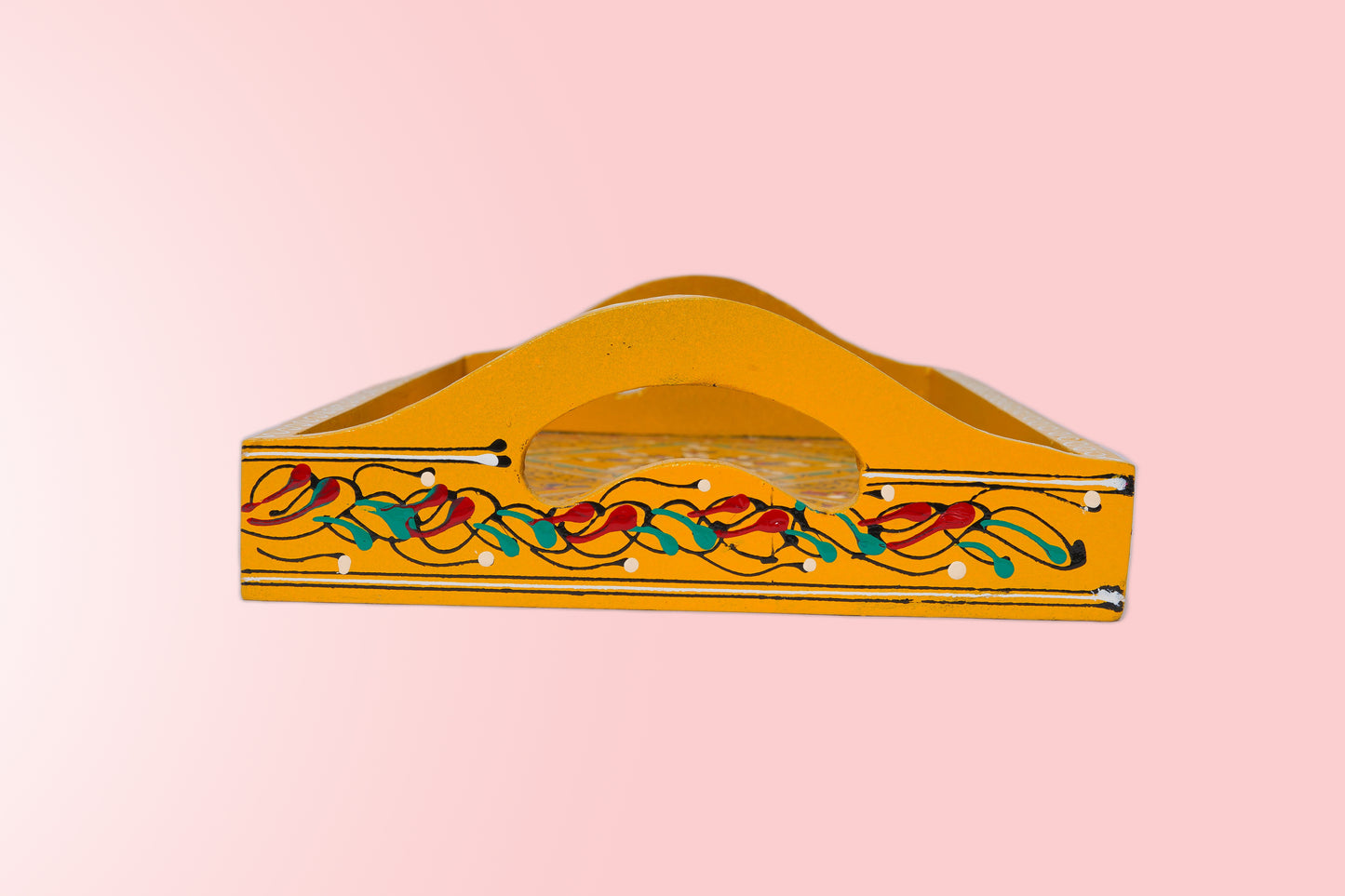 Artisinal Rectangular Yellow Tray
