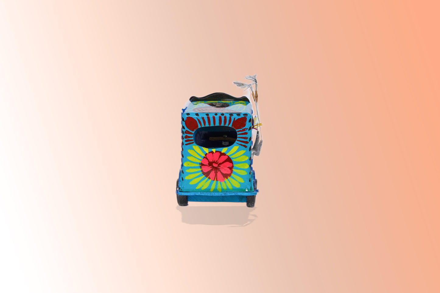 Koel cyan Hand made decorative Rickshaw