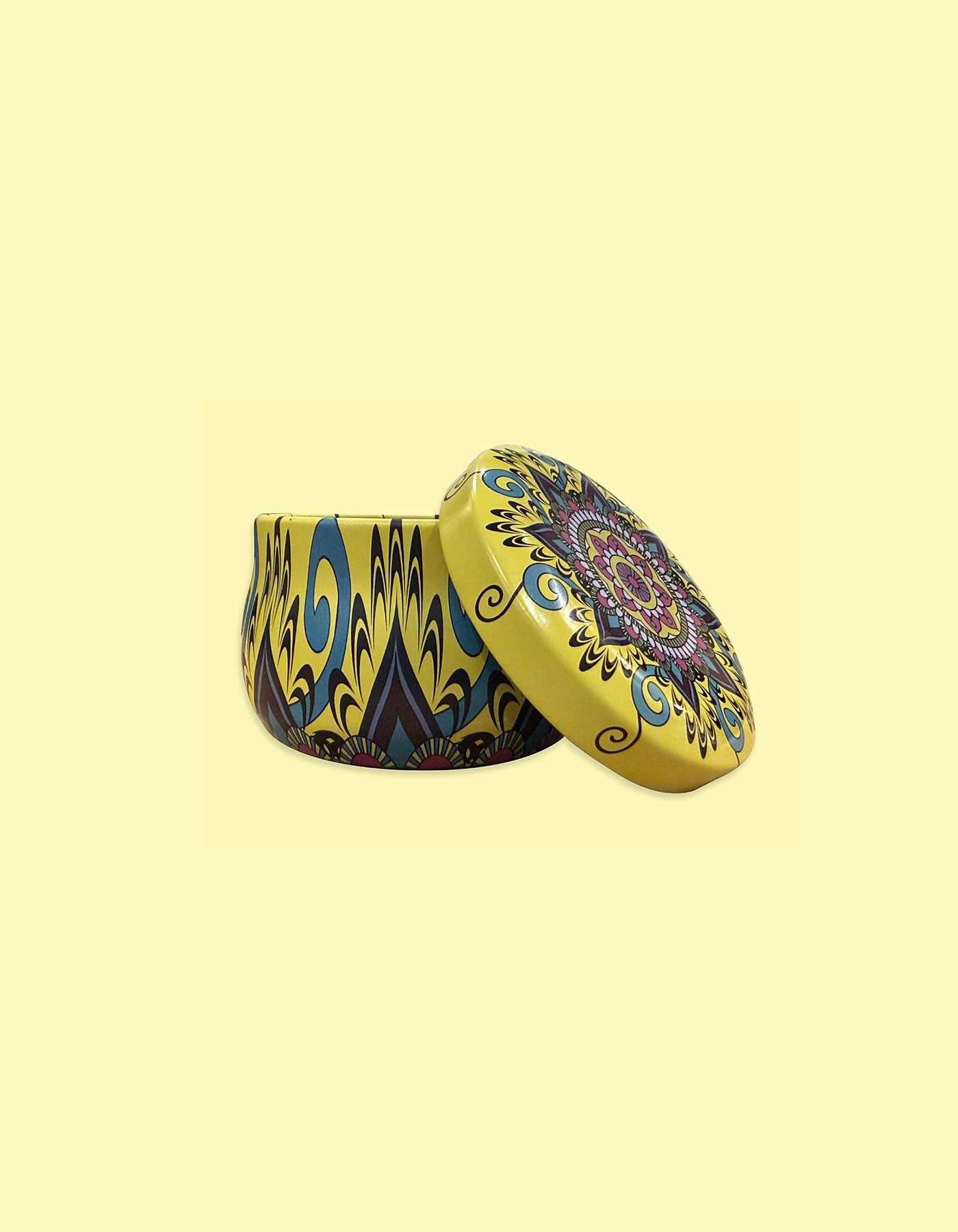 Sunflower Mini Portable Tin – Compact Printed Storage Tin for Trinkets & Gifts | Masttees