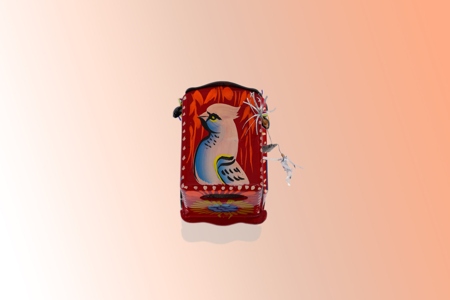Filmy Red Hand made decorative Rickshaw