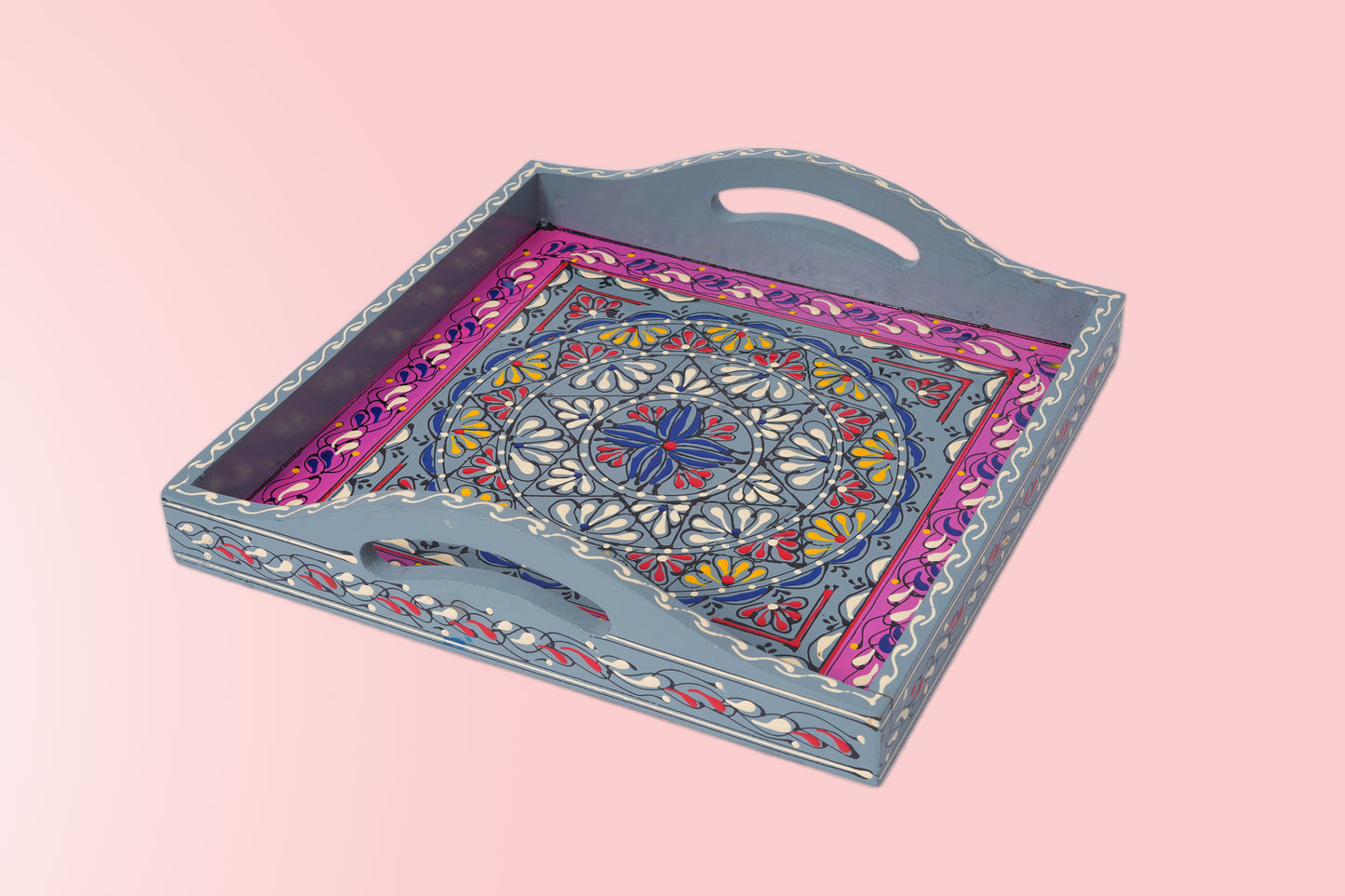 Artisinal Square Grey Tray