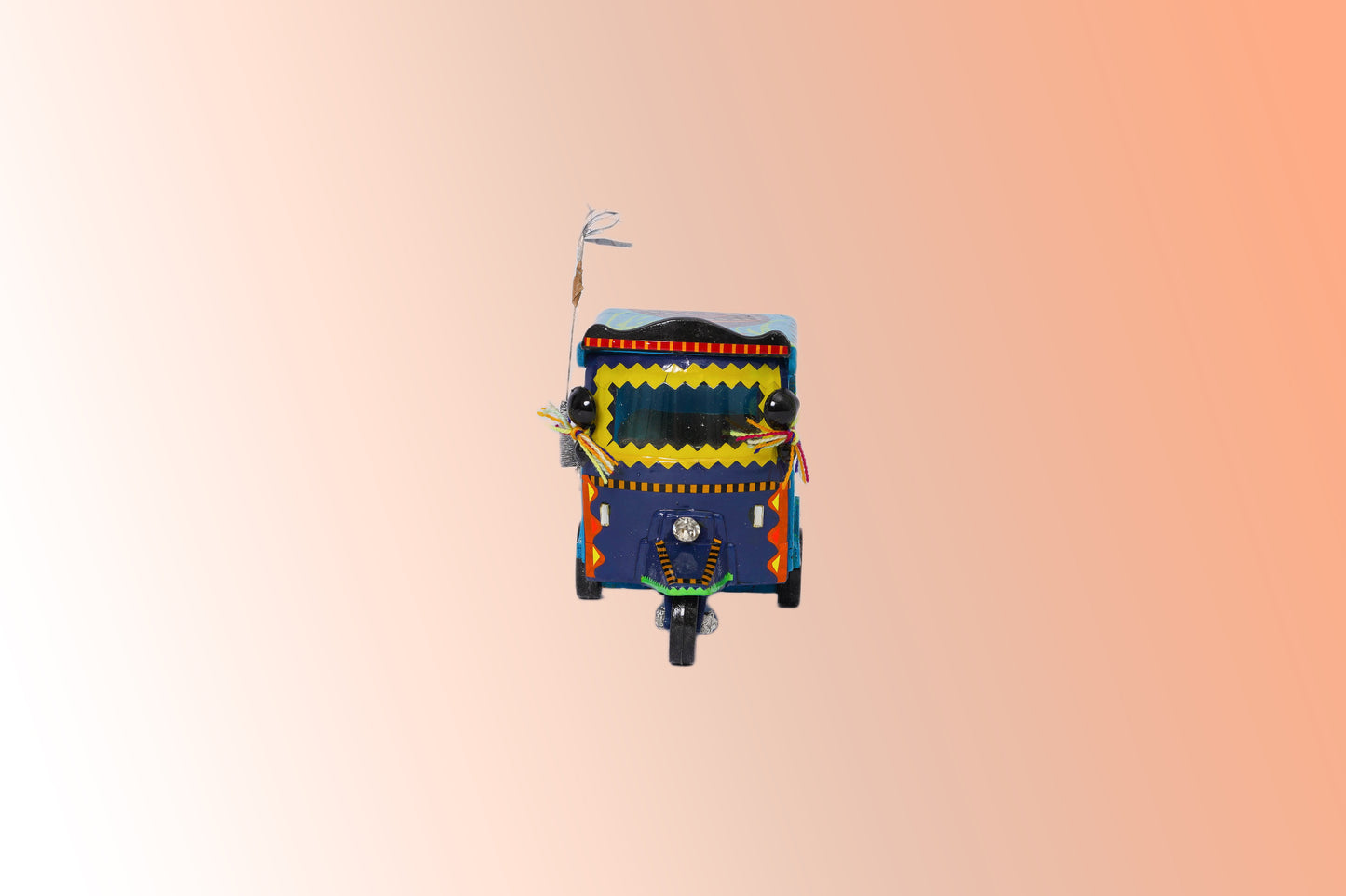 Red Hand made decorative Rickshaw