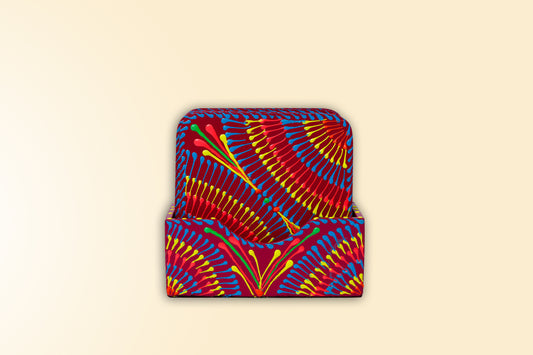 Hand painted Purple coaster stack