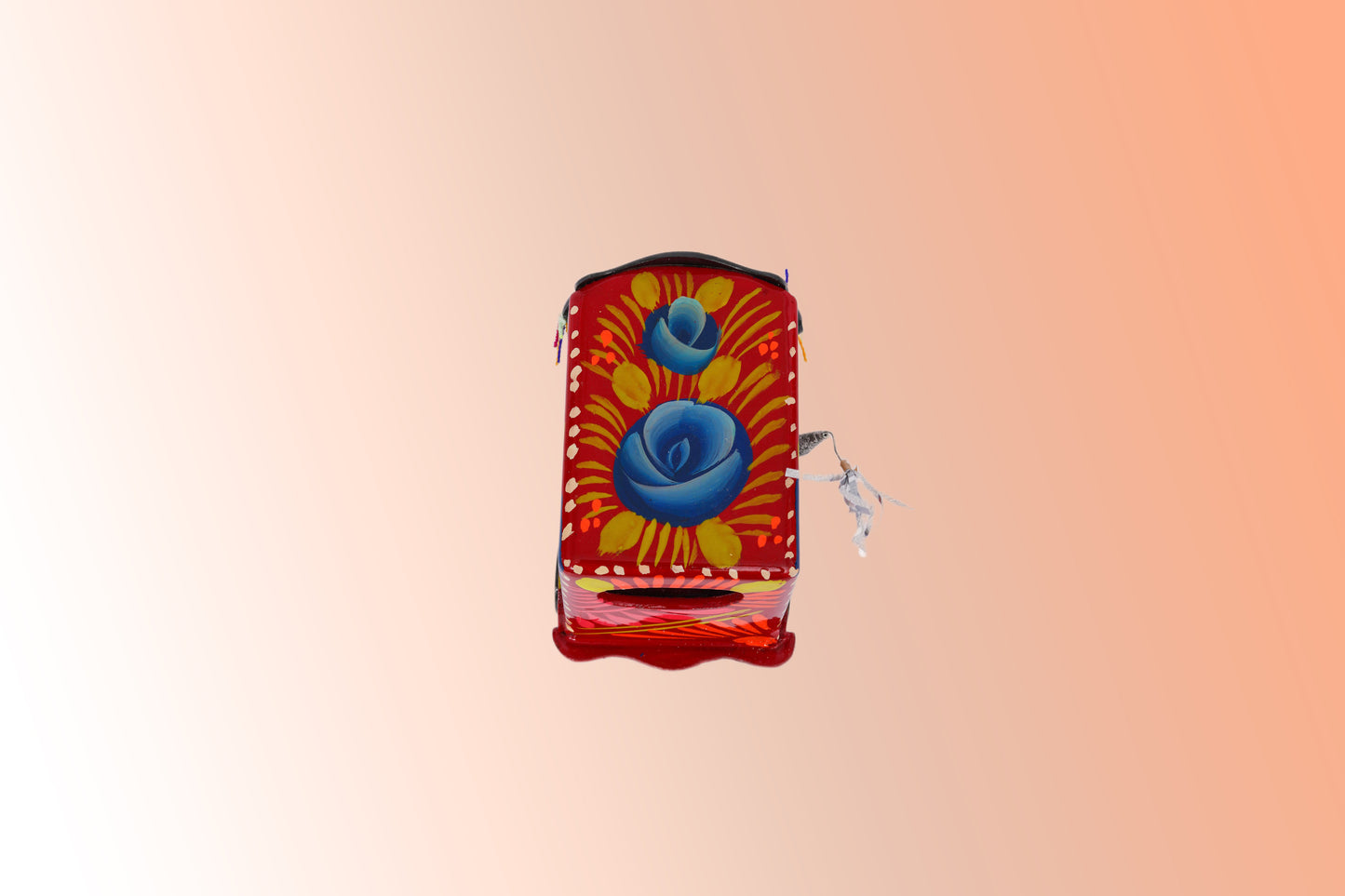 Red Hand made decorative Rickshaw