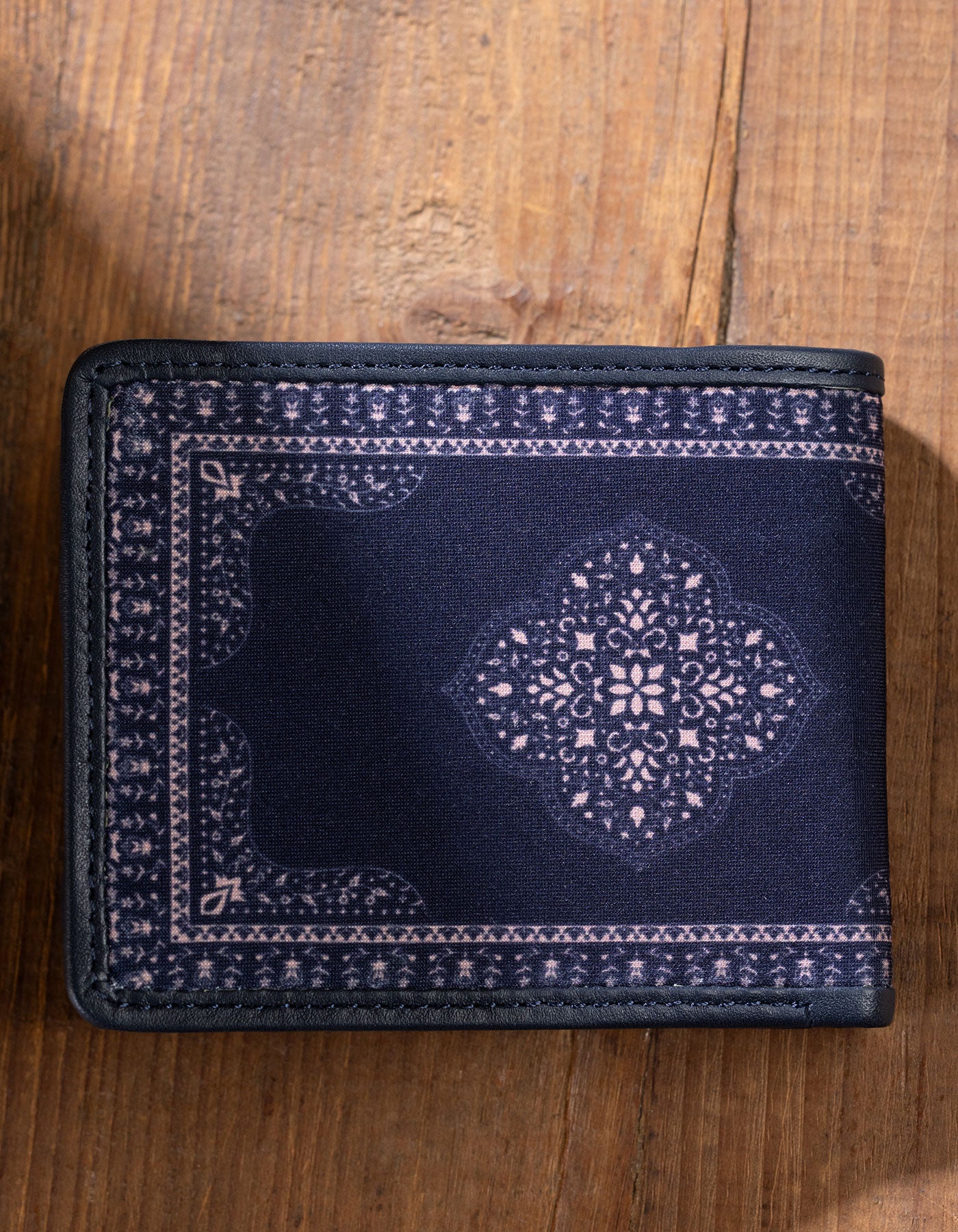 Royal Tapestry Wallet – Artwork Exterior & Leather Interior