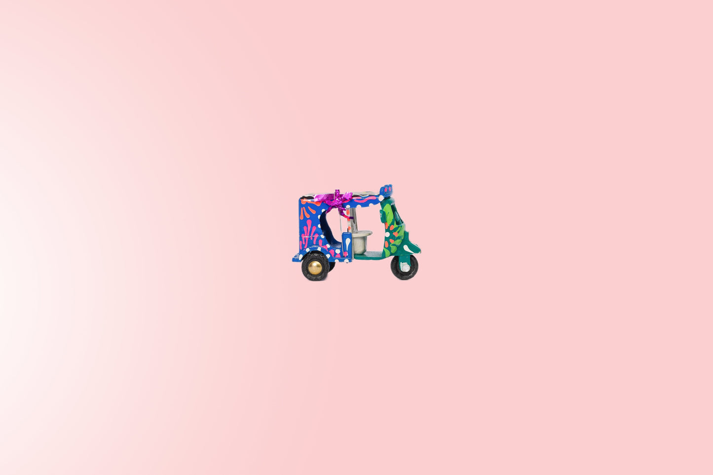 Hand made decorative mini rickshaw (3 pack)