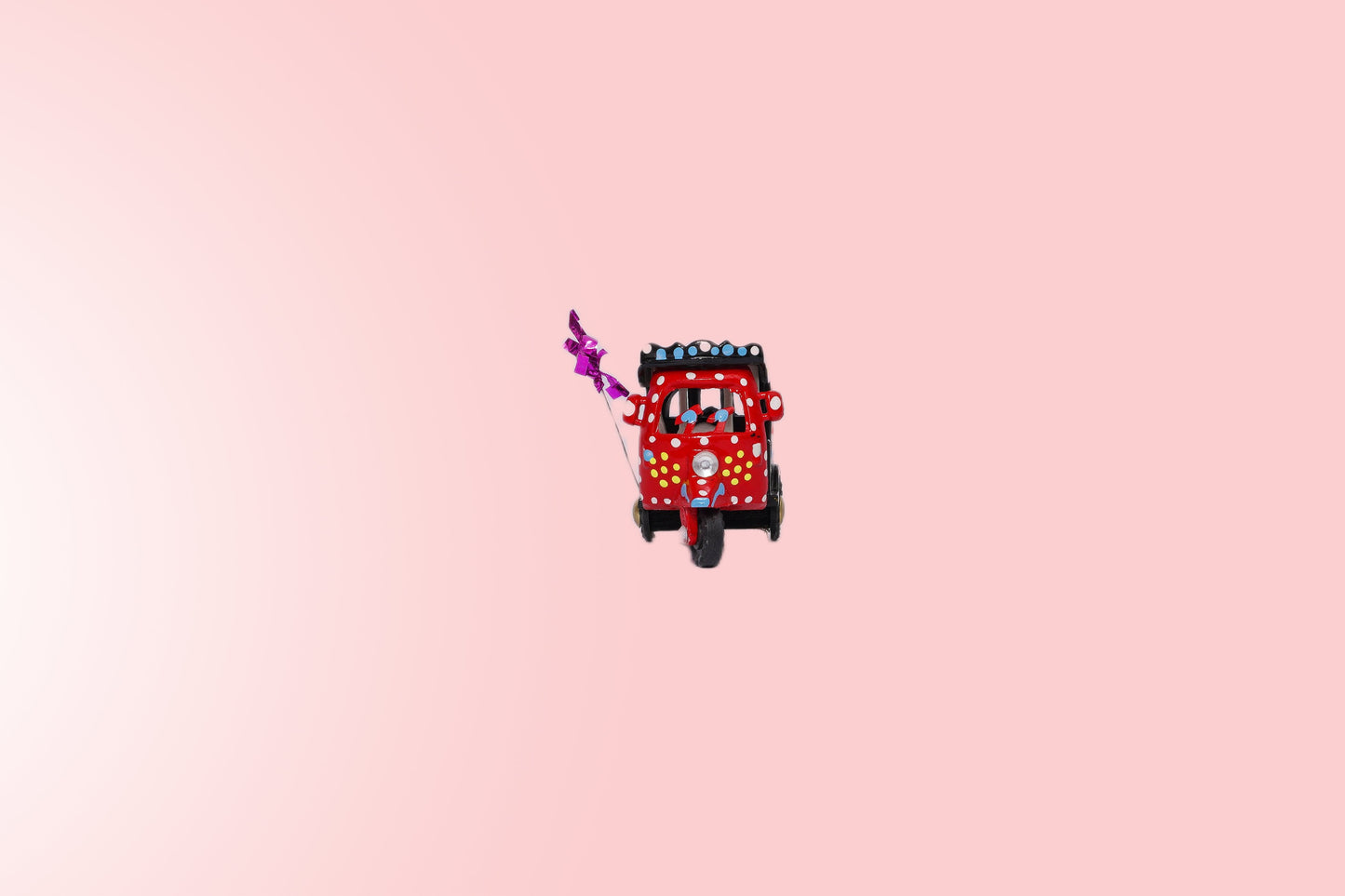 Hand made decorative mini rickshaw (3 pack)