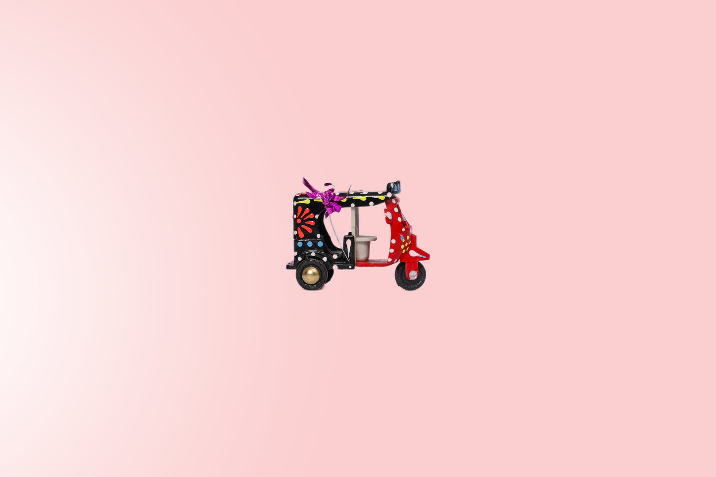 Hand made decorative mini rickshaw (3 pack)
