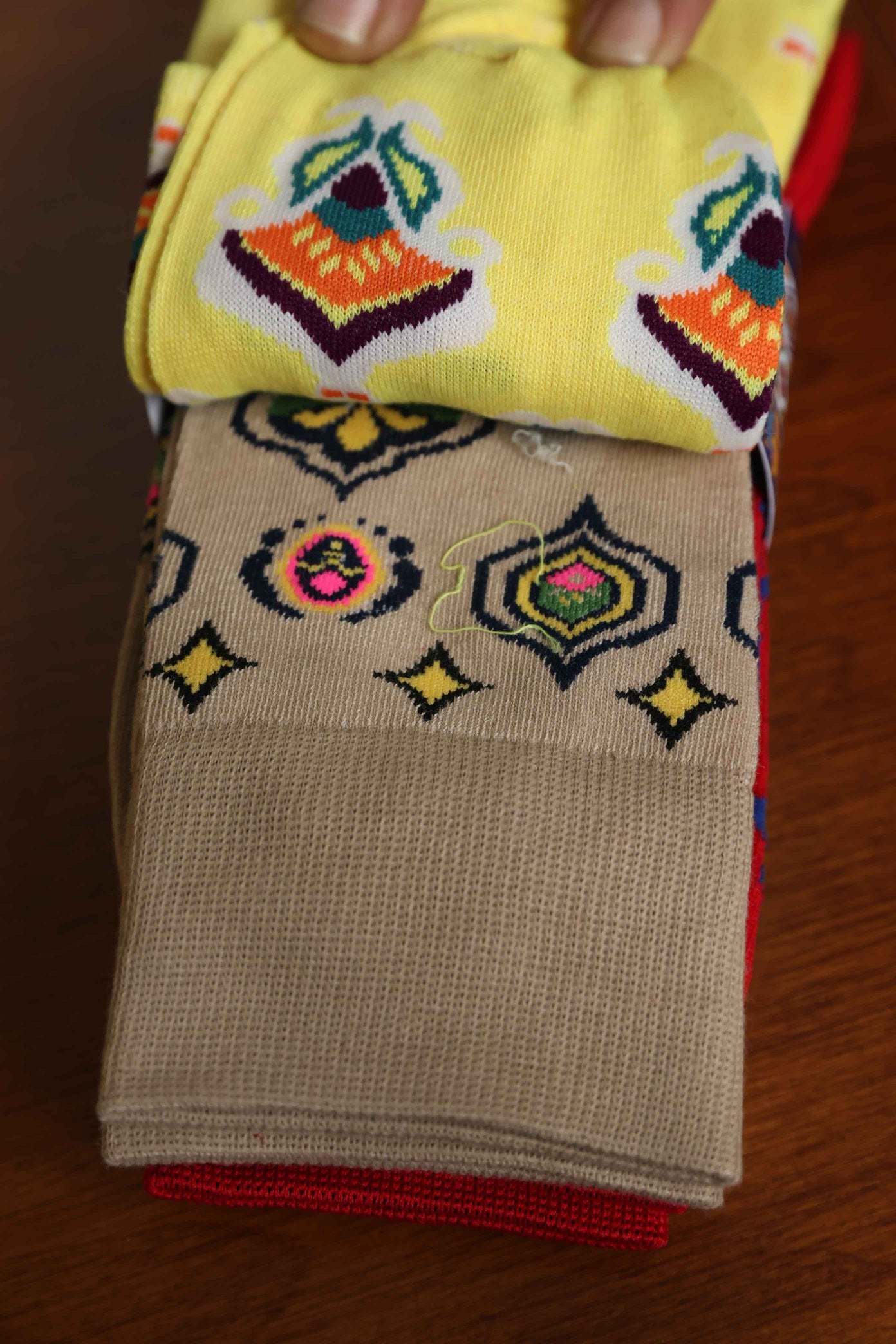 Quirky Colourful Socks – Pack of 3 Assorted Bold Print Designs | Masttees