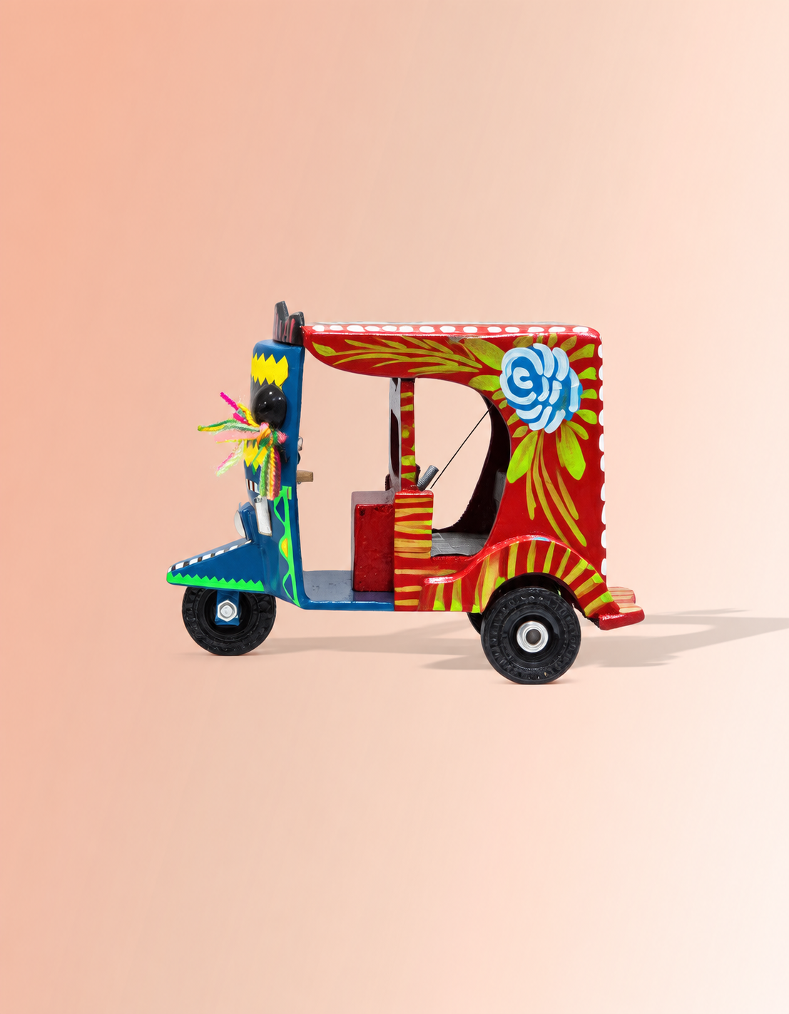 Roshan Rickshaw – Handmade Decorative Rickshaw Figurine with Filmy Desi Design | Masttees